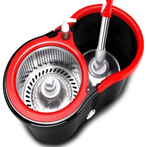 Factory Best Easy Cleaning Microfiber Mops Swivel Spinning 360 Rotating Clean Floor Spin Magic Mop with Plastic Bucket