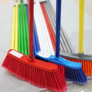 Factory Broom and Mops Metal Handle Stick Red Floor Plastic Brush With Iron Handle Escoba Magic Sweeping Brush