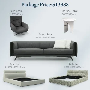 Factory Custom Living Room Furniture Set Luxury Sofa Couch Side Table and Leisure Chair Bedroom Italy Style Beds for Large Order