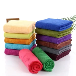 Factory Custom Woven Super Absorbent Eco Friendly Quick Dry Microfiber Towel for Home Hotel Car Cleaning Beauty Care Large Size