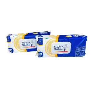 Factory Customised Household Powerful Cleaning Artifact 80pcs Kitchen Wipes Strong Oil Removal Kitchen Wet Wipes