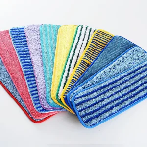 Factory Customize Microfibre Flat Wet Mop Head Refill for Floor Microfiber Pad Replacement Mops