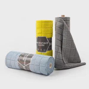 Factory Customized Cleaning Cloths Reusable Absorbent Quick Dry Kitchen Cleaning Towels Microfiber Tear Away Cleaning Cloth