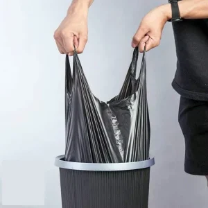 Factory Customized Heavy Duty HDPE Trash Bags 40 55 60 95 Gallon Large Size Black Plastic for Various Use