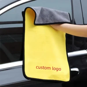 Factory Customized Logo Plain Square Ultra fine Fiber Eco Friendly Antibacterial Car Window Glass Quick Drying Cleaning Cloth