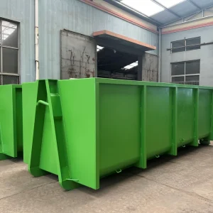 Factory Direct 15cbm Steel Ship Type Garbage Bins for Waste Treatment Skip bin