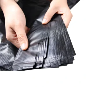 Factory Direct 3 Mil PE Heavy Duty Strong Leakproof Mesh Bottom Disposable Trash Garbage Bags with Gravure Printing