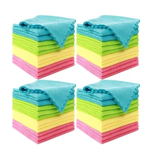 Factory Direct 40X40Cm Car Microfiber Cloth 80% Polyester 20% Polyamide Cleaning and Polishing Towel for Car and Kitchen