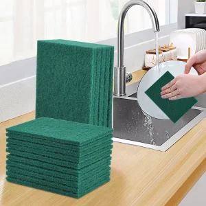 Factory Direct Abrasive Nylon Green Durable Polishing Scouring Pad Diamond Sponge Cleaning Pad