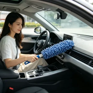 Factory Direct Chenille Mini Multi-functional Round Dust Duster Desktop Cleaning Tool