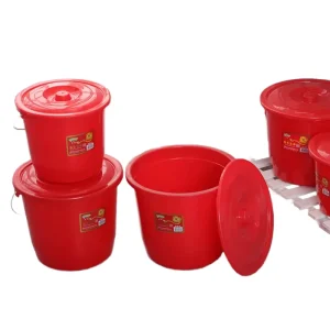 Factory Direct Custom Logo 8.5L BPA Free PP Recycled Plastic Wash Water Bucket With Lid and Stainless Steel Handle for Home