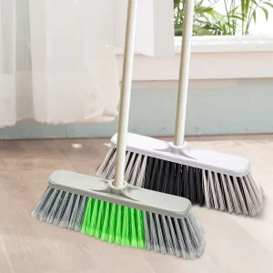 Factory Direct Customized Brooms with Durable Economic Mount Types Handles Plastic Broom Head