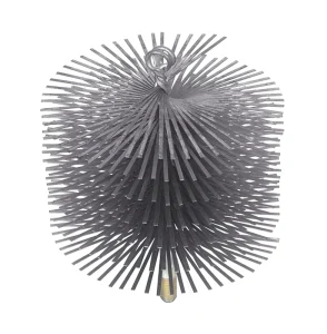 Factory Direct Eco Friendly Stainless Steel Wire Roller Chimney Cleaning Brush Circular Flue Fireplace Flat Steel Wire Brush