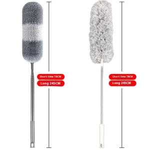 Factory Direct Electrostatic Duster Extendable Feather Duster Household Dust Removal Tool High Efficiency Cleaning