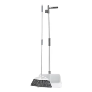 Factory Direct Sale Household Dustpan Set Non Stick Hair Broom Long Handle Iron Soft Bristle Cleaning Broom