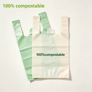 Factory Direct Sales 100% Biodegradable PLA Compostable Trash Bags Handles Customizable Large volume for Home Office