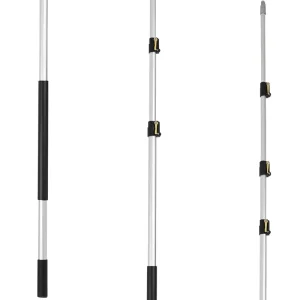 Factory Direct Sales 4 24ft Lightweight Eco Friendly Telescopic Window Cleaning Tool Rod Aluminum Telescopic Pole Customizable