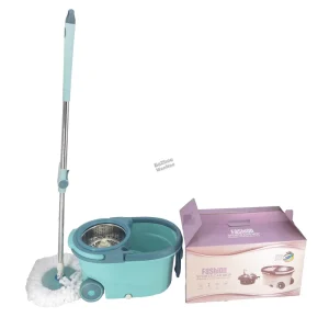 Factory Direct Sales Double Round Floor Cleaning Mop Set with 360 Degree Rotating Magic Mops and Bucket for Home Use