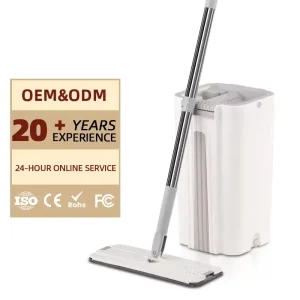 Factory Direct Sales Dry and Wet Two in One Mop for Lazy People Household Flat Mop and Bucket