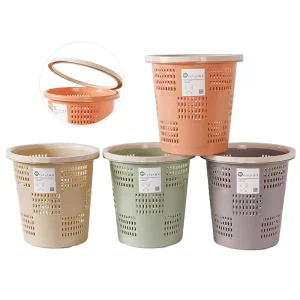 Factory Direct Sales Durable PP Material Plastic Paper Waste Bin for Bathroom Office Hotel Storage Container