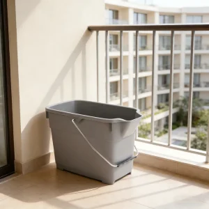 Factory Direct Sales Hotel Cleaning Mop Bucket Thickened Mop Plastic Bucket Household Cleaning Manual Squeezer Bucket