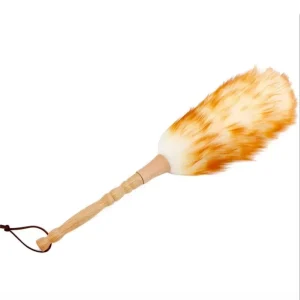 Factory Direct Soft Wool Duster Car Cleaning Wool Duster Household Duster with Wood Handle