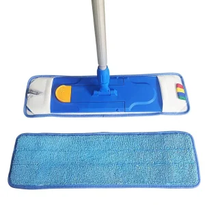 Factory Direct Supply Detachable Microfiber Flat Mop With Telescopic Aluminum Handle for Hotel Property Janitorial Cleaning