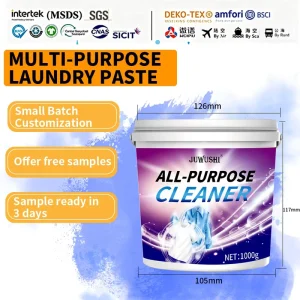Factory Direct Supply Laundry Cleaning Paste Customized Scent Bucket 1000g