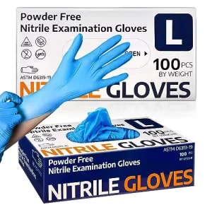 Factory Direct Supply of Disposable Powder free Nitrile Gloves Special for Food Thickened Wear resistant and Catering Workwear
