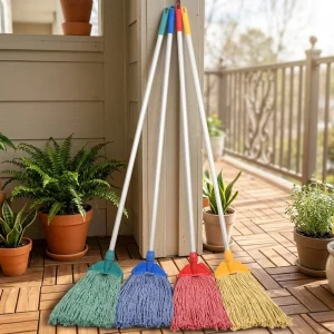 Factory Direct Thickened Fade-Resistant Yarn Mop for Household & Commercial Cleaning