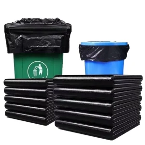 Factory Direct Trash Bag Large Size Vest Style T shirt Bag Black Thickened for Property Management