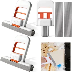 Factory Directly Ningbo Home Accessories Kitchen Mini Foldable Desktop Mop Bathroom Self Extrusion Sponge Cleaning Tool