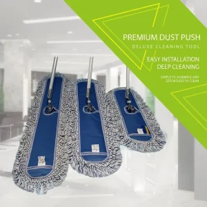 Factory Double Yarn Aluminum Handle Dust Wet Dry Mop for Hotel Property Hospital Household