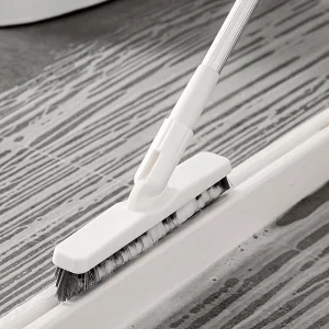 Factory Floor Scrub Brush Long Handle Multi Function Tile and Grout Brush Long Reach Bathroom Cleaning Brush for Corner Tile