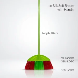Factory Good Quality Home Cleaning Sweeper Brooms and Brush Plastic Broom with Broom Stick