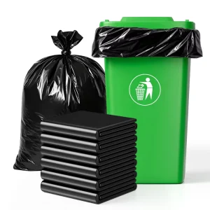 Factory Heavy Duty PE Black Trash Plastic Liners 240L Garbage Bags for Packaging Garbage Collection China Supply