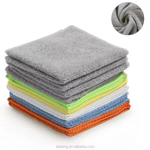 Factory Hot Sell 40*40cm Microfiber Cleaning Cloths Polishing Car Microfiber Cloth Car Kitchen Towel Microfiber Towel