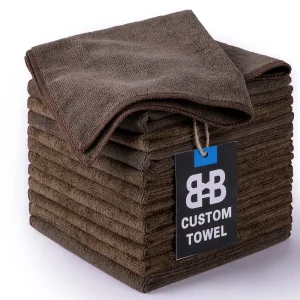 Factory Hot Sell 40X40CM Microfiber Cleaning Cloth Polishing Car Microfiber Cloth Car Warp Knitting Microfiber Towel