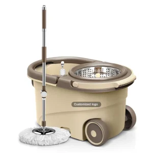 Factory Household 360 Spin Magic Mop Easy Clean Mop Bucket Wheels Walkable Style Flat Mop