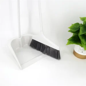 Factory Household Cleaning Windproof Plastic Material Long Handle Broom and Dustpan Set