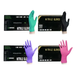 Factory Household Food Kitchen Hotel Nail Art Manicure Beauty Salon Hospital Tattoo Glove Disposable Nitrile Gloves