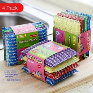 Factory King Brush Pot Cleaning Cloth Durable Encryption Thick Kitchen Scouring Pad Made of Sponge