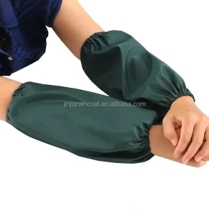 Factory Knit Fabric Waterproof Oversleeve Olive Green Oilproof Sleeve Cover