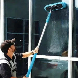 Factory Long Handle Water Fed Pole High Reach Extendable Tool Outdoor Solar Panel Window Cleaning Brush