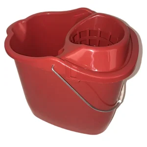 Factory Low Price High Quality Plastic Mop PP Bucket with Wheel 15L Durable Strong Saving Labour Wringer