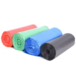 Factory Made Biodegradable Disposable Plastic Garbage Bags Side Gusset Trash Bags on Roll for Household Use
