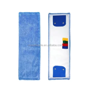 Factory Microfiber Flat Mop Head Refill for Floor Dust Cleaning Self adhesive Lazy Mop Pad Household