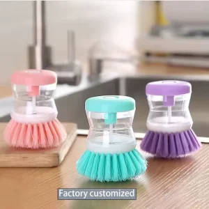 Factory New Kitchen Cleaning Brushes Round Kitchen Tool Made From Durable PP Material