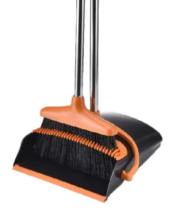 Factory OEM ODM Dustpan and Broom Set with Durable 45 Angle Bristles for Corner Cleaning