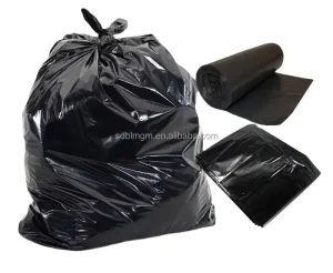 Factory Outlet Heavy Duty Heat Seal Custom Printed Side Gusset Disposable HDPE Plastic Trash Garbage Bags